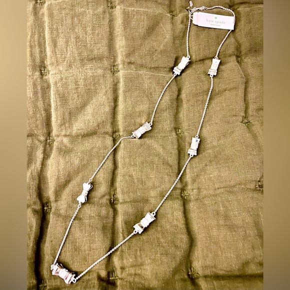NWT Kate Spade Silver Moon River Necklace - Picture 3 of 5